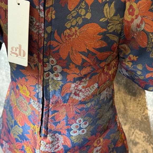 GB Girls Floral Puff Sleeve Dress - Multicolor - Picture 3 of 5